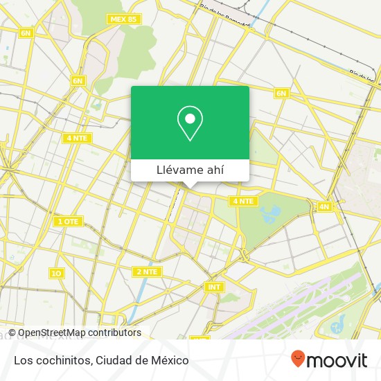 Mapa de Los cochinitos, Avenida 510 Ejidos San Juan de Aragón 1ra Secc 07940 Gustavo A Madero, Distrito Federal