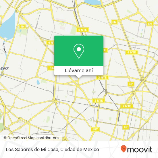 Mapa de Los Sabores de Mi Casa, Avenida de las Granjas Jardín Azpeitia 02530 Azcapotzalco, Distrito Federal