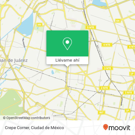 Mapa de Crepe Corner, Avenida Aquiles Serdán Ángel Zimbron 02099 Azcapotzalco, Distrito Federal