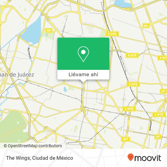 Mapa de The Wings, Avenida Aquiles Serdán Ángel Zimbron 02099 Azcapotzalco, Distrito Federal
