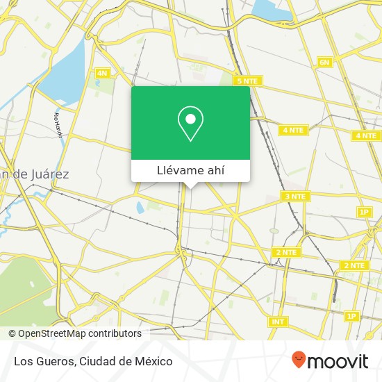 Mapa de Los Gueros, Aquiles Elorduy Barrio Nextengo 02070 Azcapotzalco, Distrito Federal