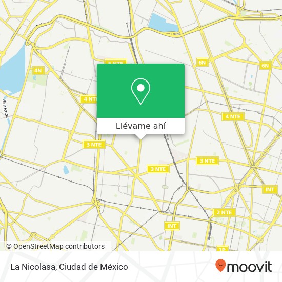 Mapa de La Nicolasa, Avenida de las Granjas Estación Pantaco 02520 Azcapotzalco, Ciudad de México