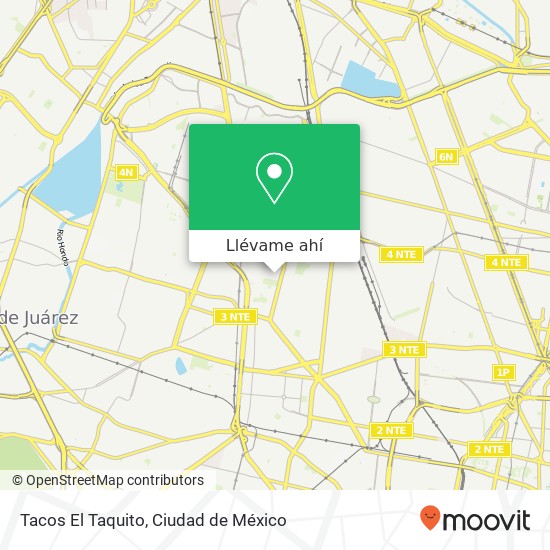 Mapa de Tacos El Taquito, Capilla de los Reyes Barrio Los Reyes 02010 Azcapotzalco, Ciudad de México