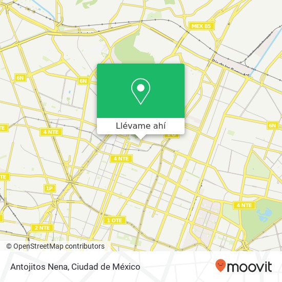 Mapa de Antojitos Nena, 5 de Febrero Norte-Basílica de Guadalupe 07050 Gustavo A Madero, Distrito Federal