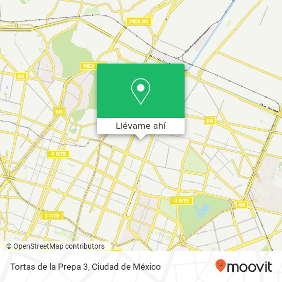 Mapa de Tortas de la Prepa 3, Calle Manuel Buenrostro Unidad Hab Eduardo Molina II 07458 Gustavo a Madero, Ciudad de México