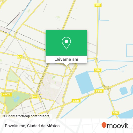 Mapa de Pozolísimo, Avenida Plaza de Aragón 50 Plazas de Aragón 57139 Nezahualcóyotl, Edomex