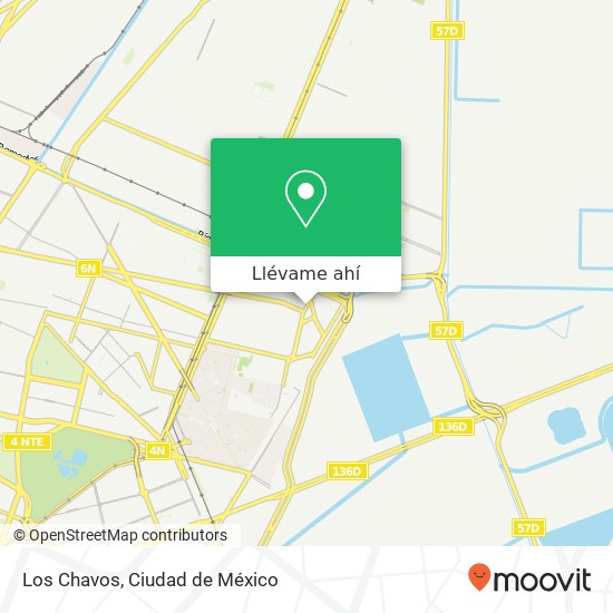 Mapa de Los Chavos, Avenida Plaza de Aragón Plazas de Aragón 57139 Nezahualcóyotl, México