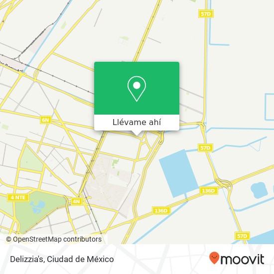 Mapa de Delizzia's, Calle Plaza del Carmen Plazas de Aragón 57139 Nezahualcóyotl, México
