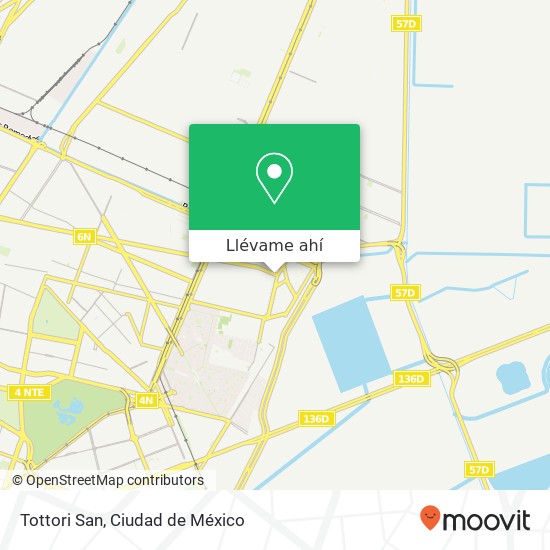 Mapa de Tottori San, Avenida Plaza Central Plazas de Aragón 57139 Nezahualcóyotl, México