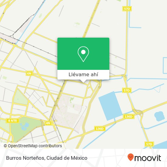 Mapa de Burros Norteños, Avenida Plaza Central Las Antenas 57130 Nezahualcóyotl, México