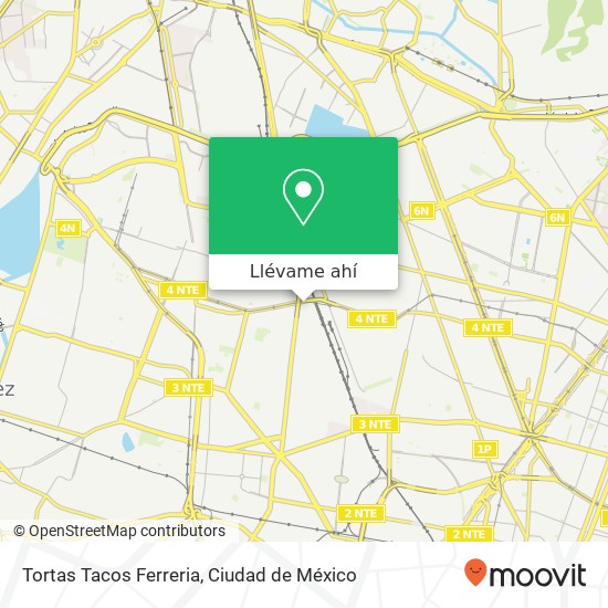 Mapa de Tortas Tacos Ferreria, Cerrada de las Granjas Barrio Jagüey 02519 Azcapotzalco, Distrito Federal