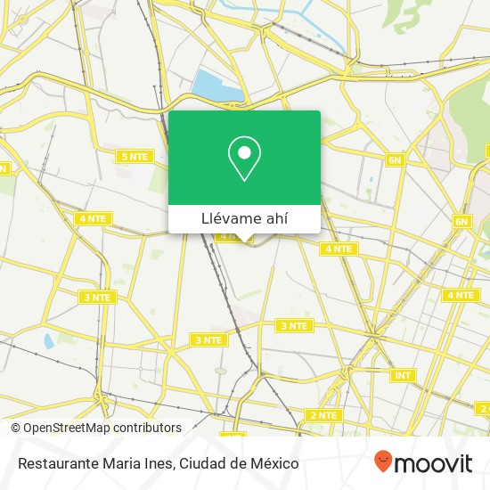 Mapa de Restaurante Maria Ines, Poniente 122 Las Salinas 02360 Azcapotzalco, Ciudad de México
