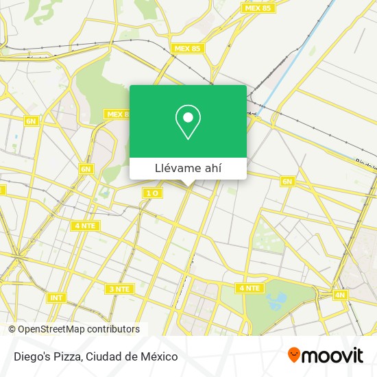 Mapa de Diego's Pizza