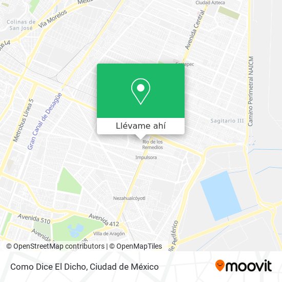 Cómo llegar a Como Dice El Dicho en Tlalnepantla en Autobús o Metro?