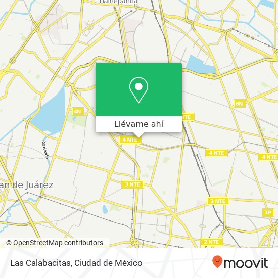 Mapa de Las Calabacitas, Campo a Calapa Reynosa Tamaulipas 02200 Azcapotzalco, Distrito Federal