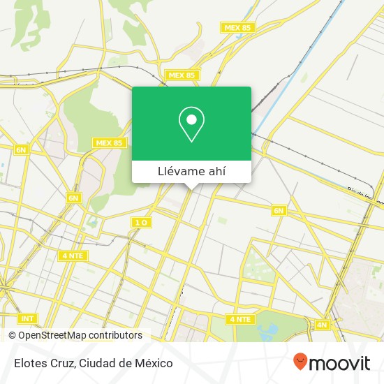Mapa de Elotes Cruz, Calle 306 Vasco de Quiroga 07440 Gustavo a Madero, Ciudad de México