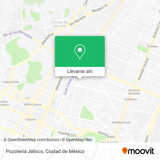 Mapa de Pozoleria Jalisco