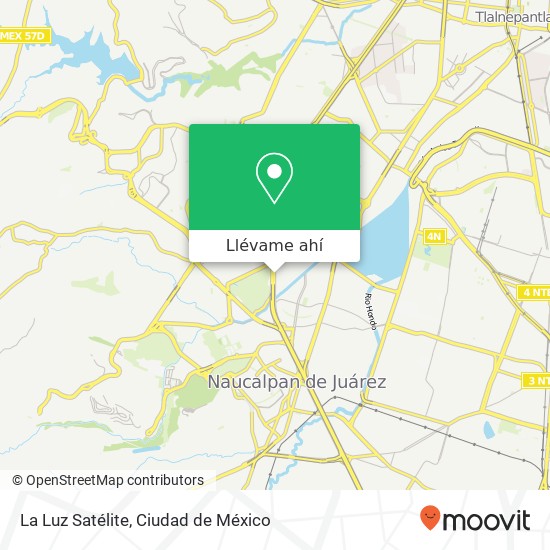 Mapa de La Luz Satélite, Boulevard Manuel Ávila Camacho La Florida 53160 Naucalpan de Juárez, México
