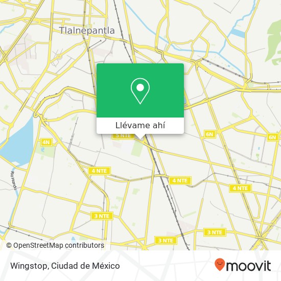Mapa de Wingstop, Deportivo Reynosa Pueblo Santa Bárbara 02230 Azcapotzalco, Distrito Federal