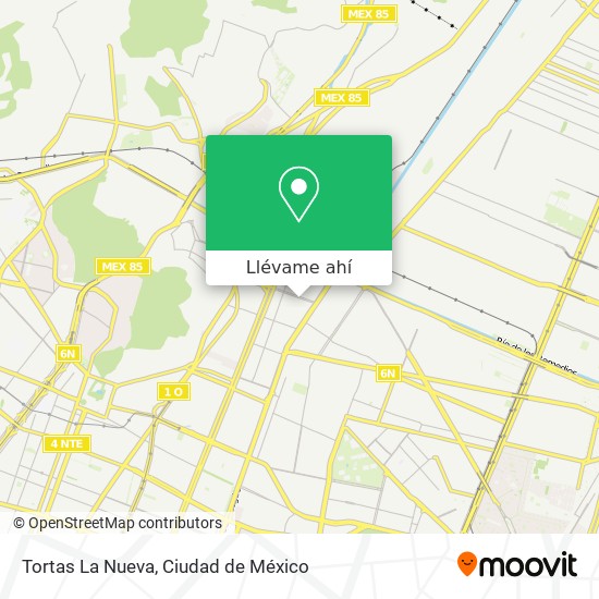 Mapa de Tortas La Nueva