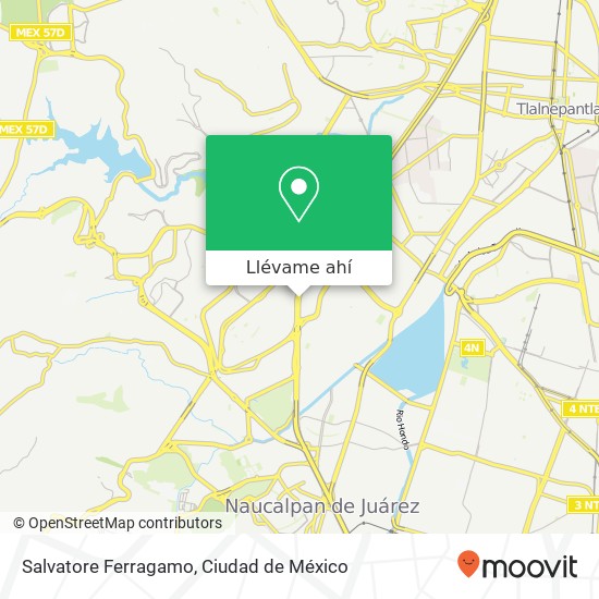 Mapa de Salvatore Ferragamo, Anillo Periférico Ciudad Satélite 53100 Naucalpan de Juárez, México