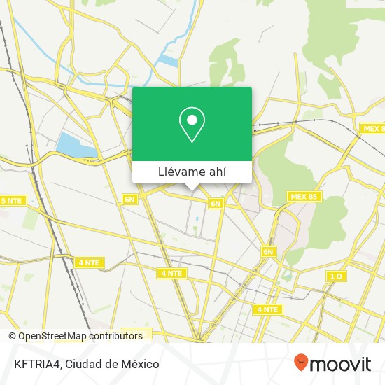 Mapa de KFTRIA4, Luis Enrique Erro Unid Profes Zacatenco Lindavista 07360 Gustavo A Madero, Distrito Federal