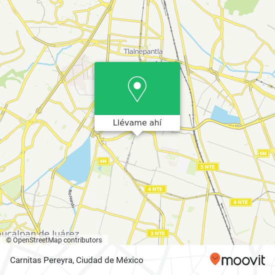 Mapa de Carnitas Pereyra, Cultura Norte Unidad Hab Xochináhuac 02125 Azcapotzalco, Distrito Federal