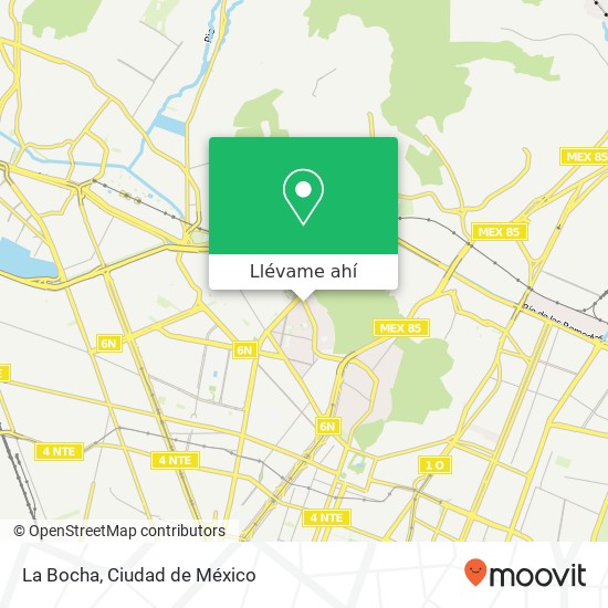 Mapa de La Bocha, Avenida Acueducto Res Zacatenco 07369 Gustavo A Madero, Distrito Federal
