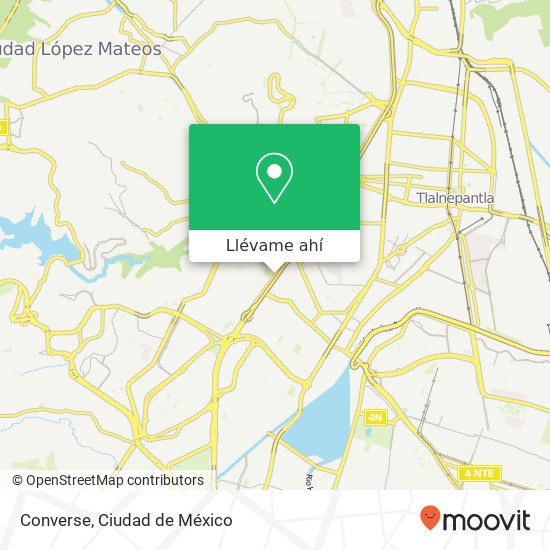 Mapa de Converse, Boulevard Manuel Ávila Camacho San Lucas Tepetlacalco 54055 Tlalnepantla de Baz, México