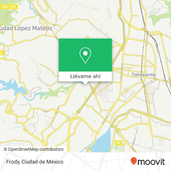 Mapa de Frody, Convento de Capuchinas 20 Ex Hacienda de Santa Mónica 54050 Tlalnepantla de Baz, Edomex
