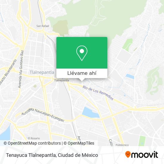 Mapa de Tenayuca Tlalnepantla