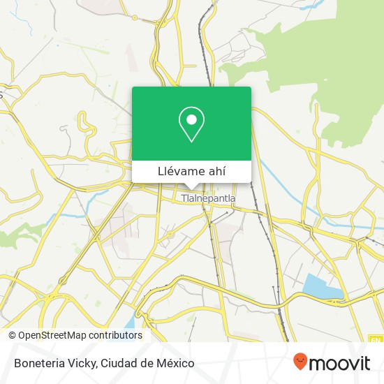 Mapa de Boneteria Vicky, Avenida Sor Juana Inés de la Cruz Tlanepantla de Baz Centro 54000 Tlalnepantla de Baz, México
