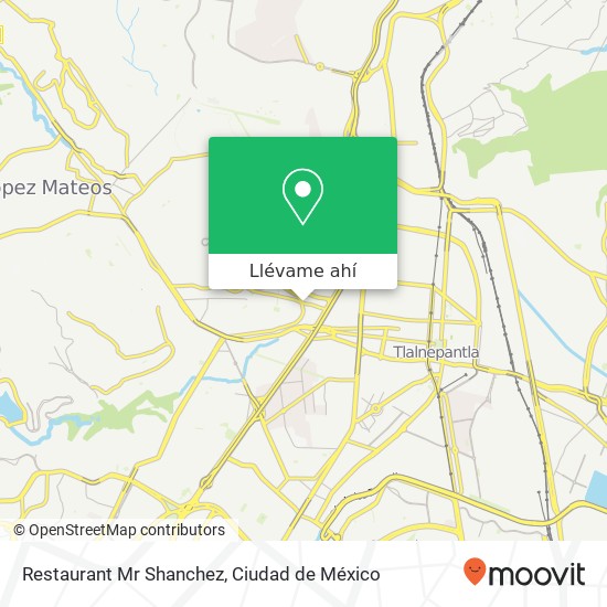 Mapa de Restaurant Mr Shanchez, Boulevard Cumbres de Acultzingo Fracc Los Pirules 54040 Tlalnepantla de Baz, México