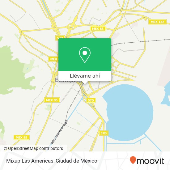 Mapa de Mixup Las Americas, Sosa Texcoco 55118 Ecatepec de Morelos, México