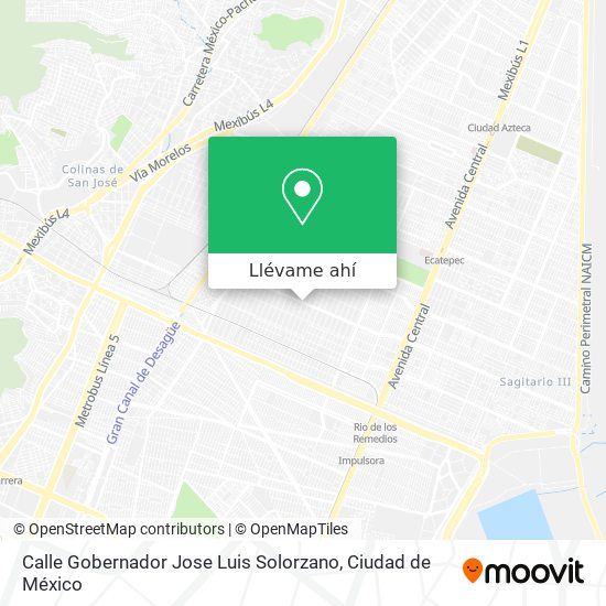 Mapa de Calle Gobernador Jose Luis Solorzano