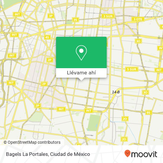 Mapa de Bagels La Portales