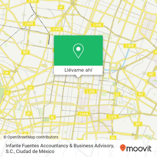 Mapa de Infante Fuentes Accountancy & Business Advisory,  S.C.