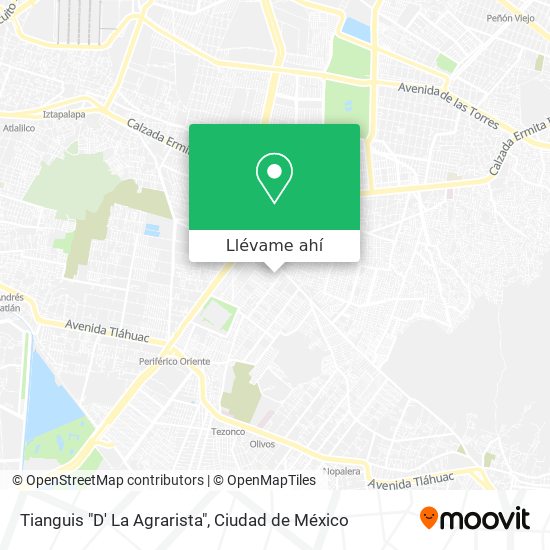 Mapa de Tianguis "D' La Agrarista"