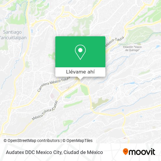 Mapa de Audatex DDC Mexico City