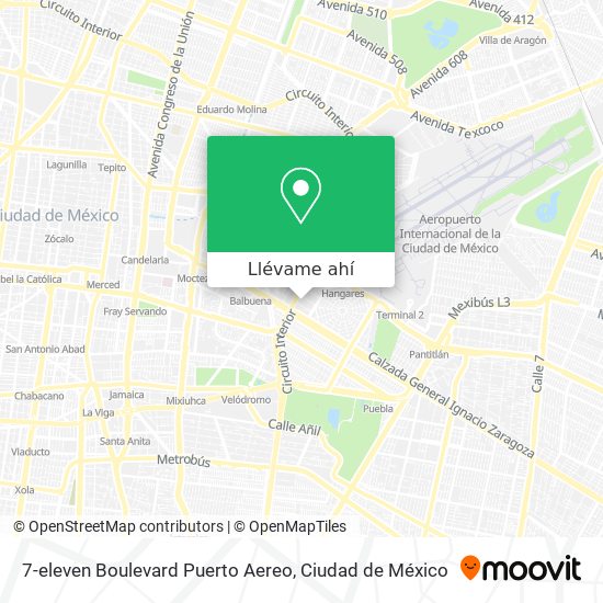 Mapa de 7-eleven Boulevard Puerto Aereo