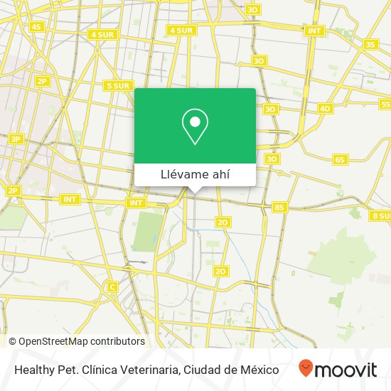 Mapa de Healthy Pet. Clínica Veterinaria