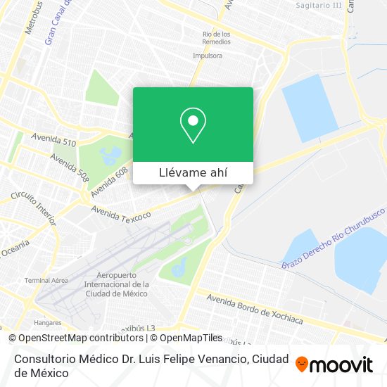 Mapa de Consultorio Médico Dr. Luis Felipe Venancio