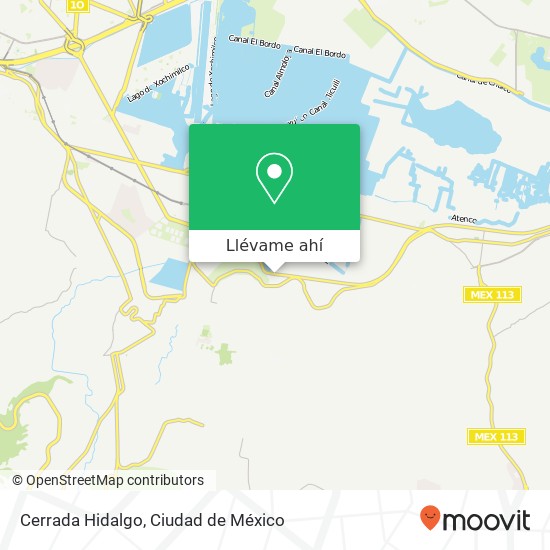 Mapa de Cerrada Hidalgo
