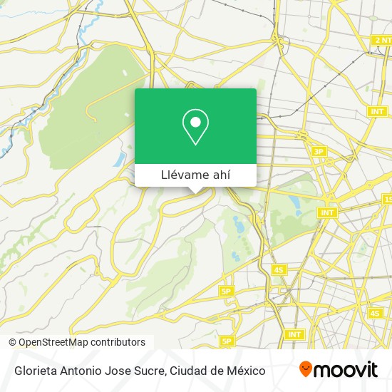 Mapa de Glorieta Antonio Jose Sucre