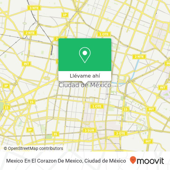 Mapa de Mexico En El Corazon De Mexico