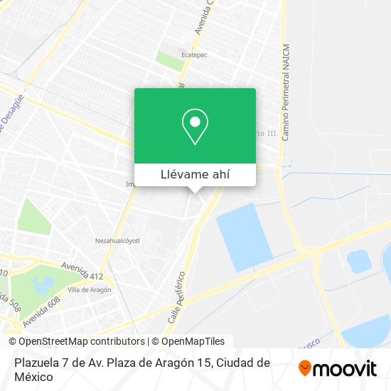 Mapa de Plazuela 7 de Av. Plaza de Aragón 15