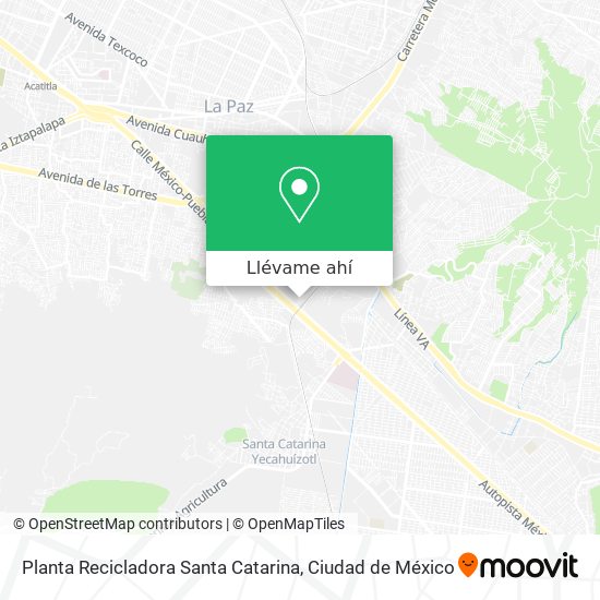 Mapa de Planta Recicladora Santa Catarina