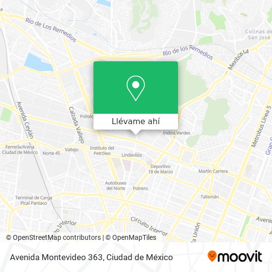 Mapa de Avenida Montevideo 363