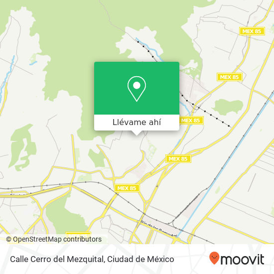 Mapa de Calle Cerro del Mezquital