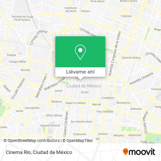 Mapa de Cinema Río